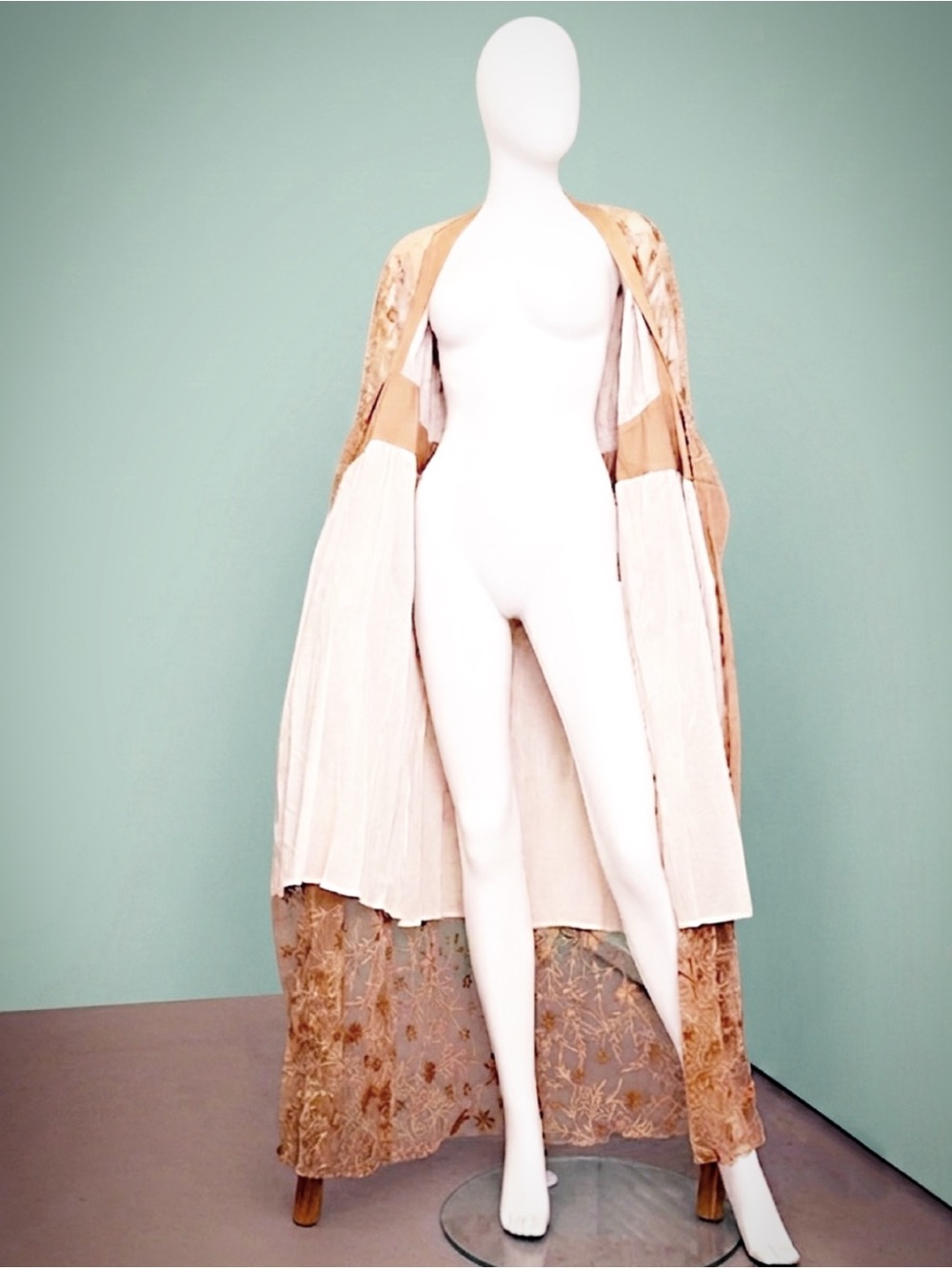 BL^NK Laksina Bronze Hand Embroidered Wrap Maxi Size Small NWT - Picture 7 of 10